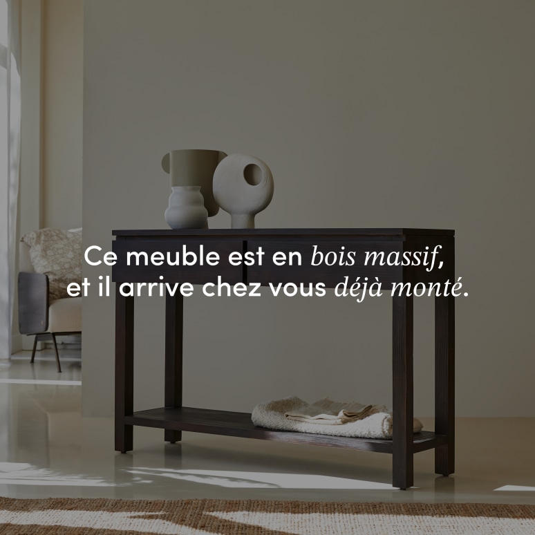 Eva - Console en acajou massif