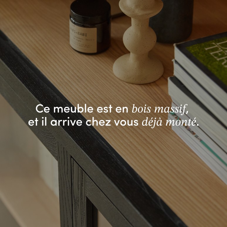 Carmen - Bibliothèque en frêne massif