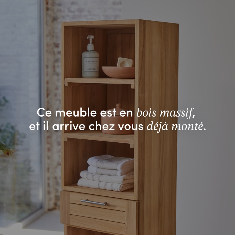 Soho - Colonne en teck massif