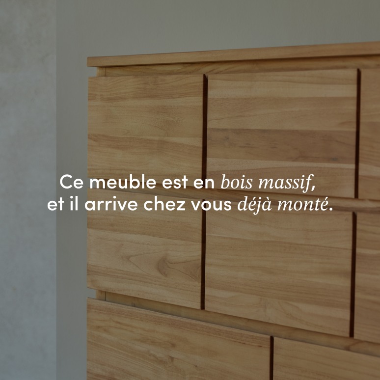 Milano - Commode en teck massif