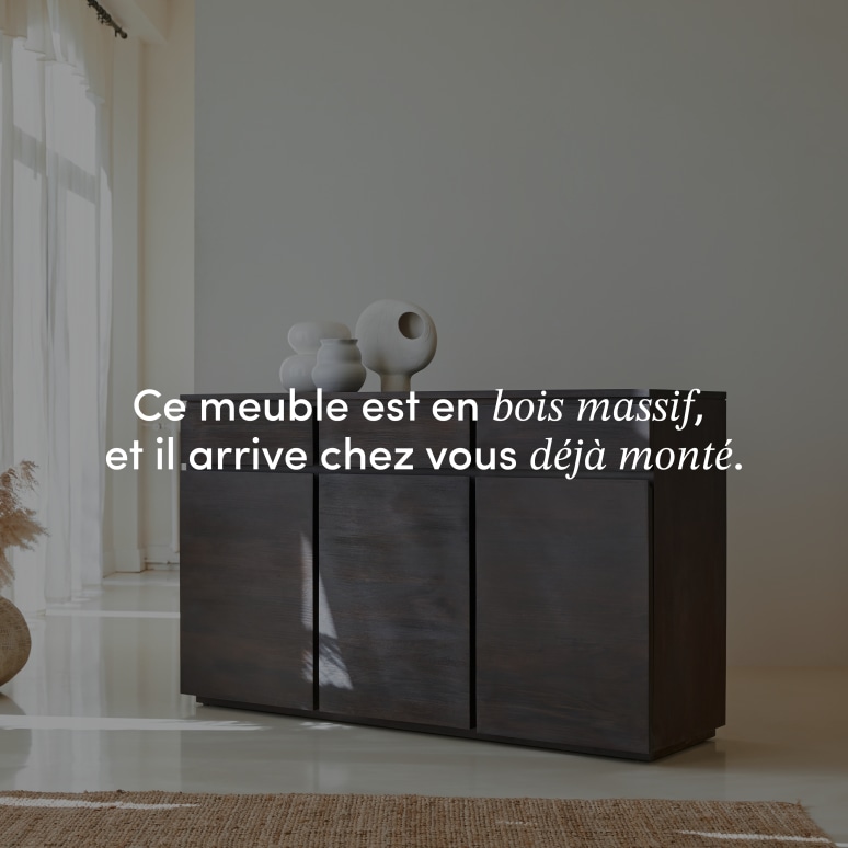 Eva - Buffet en acajou massif 150 cm