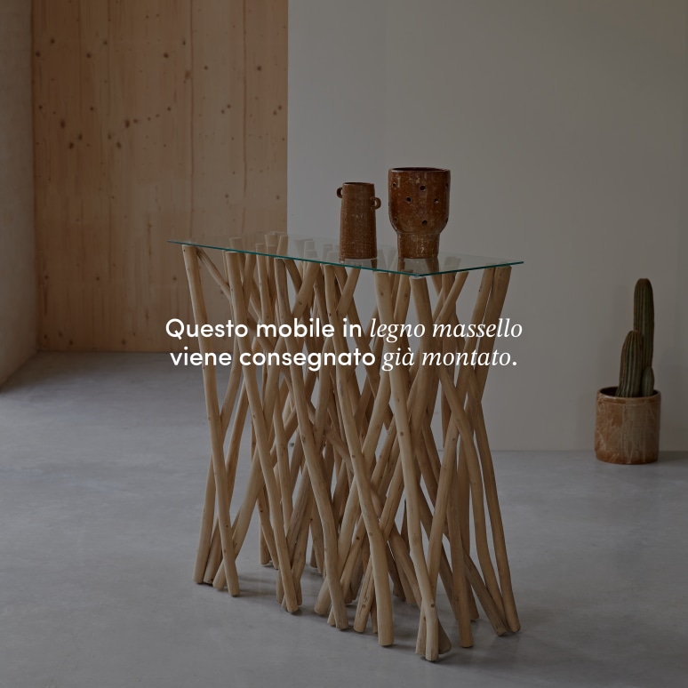 River - Consolle in teak massello