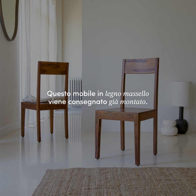 Mezzo - Sedia in legno di palissandro massello