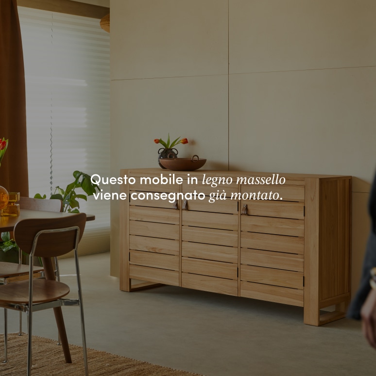 Minimalys - Buffet in teak massello 170 cm