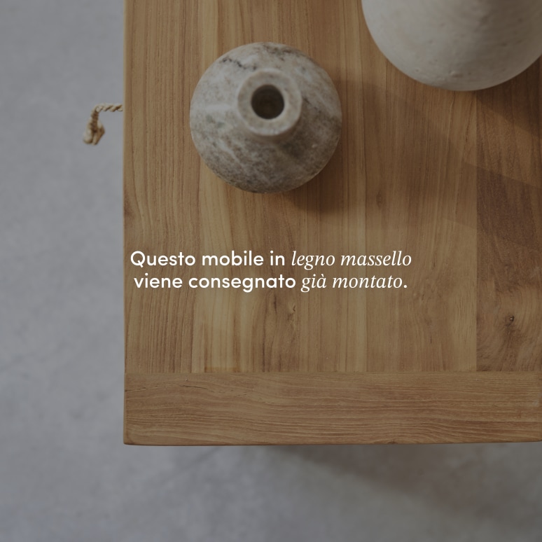 Minimalys - Comodino in teak massello