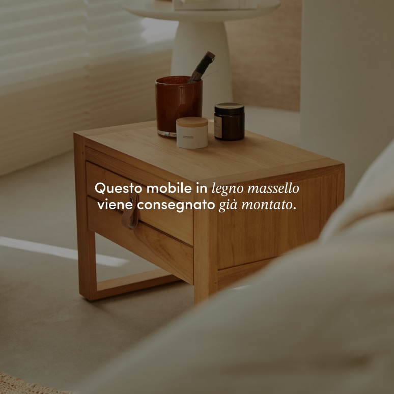Minimalys - Comodino in teak massello