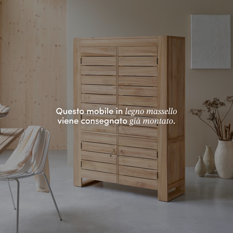 Minimalys - Credenza in teak massello 110 cm