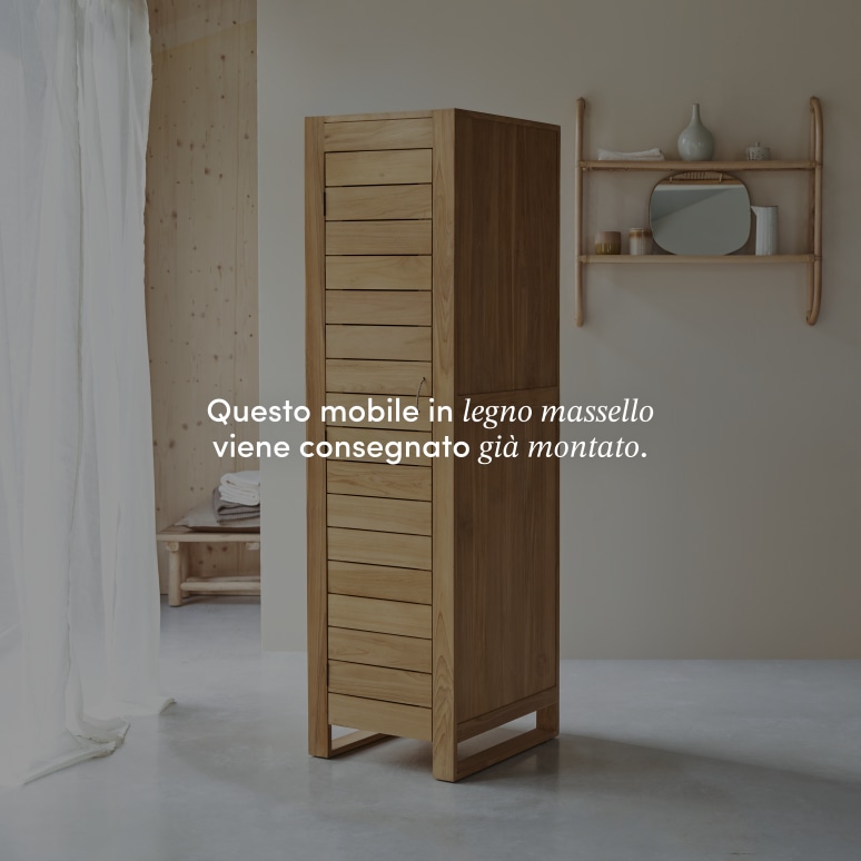 Minimalys - Colonna semplice in teak massello