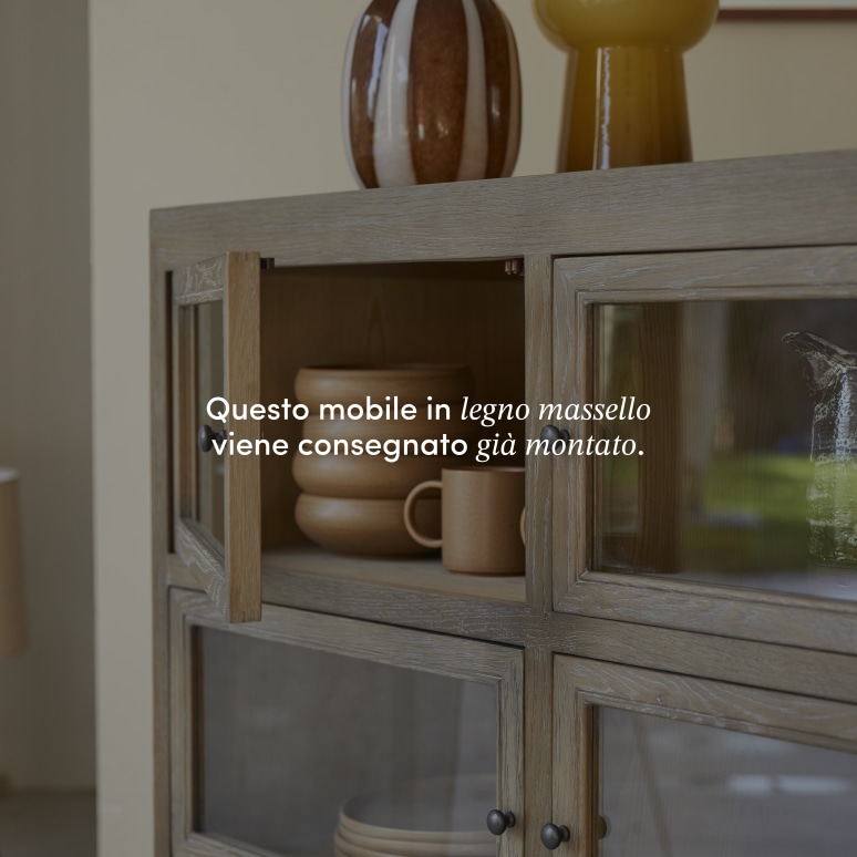 Pablo - Credenza in legno di quercia da 110 cm