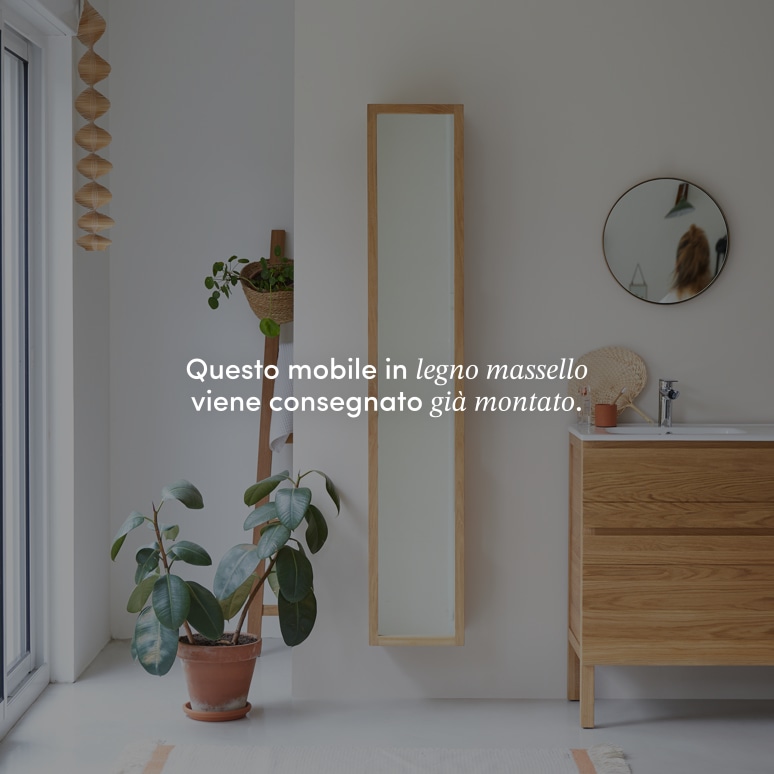 Twig - Mobile a colonna in teak massello