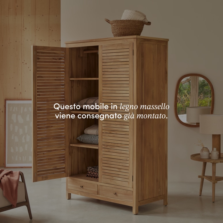 Suzette - Armadio d’ingresso in teak massello