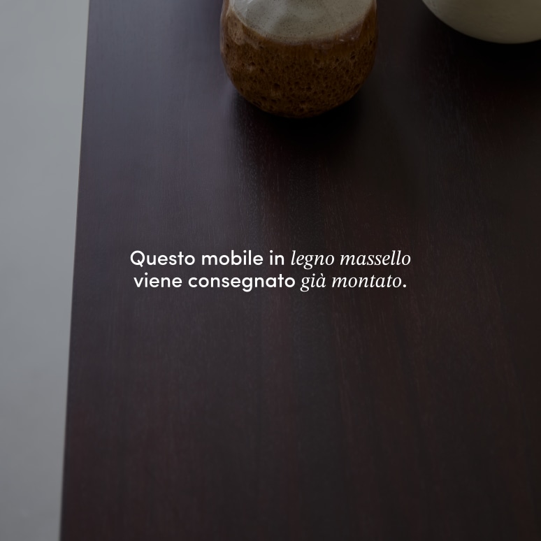 Frida - Buffet in legno di mogano massello 205 cm