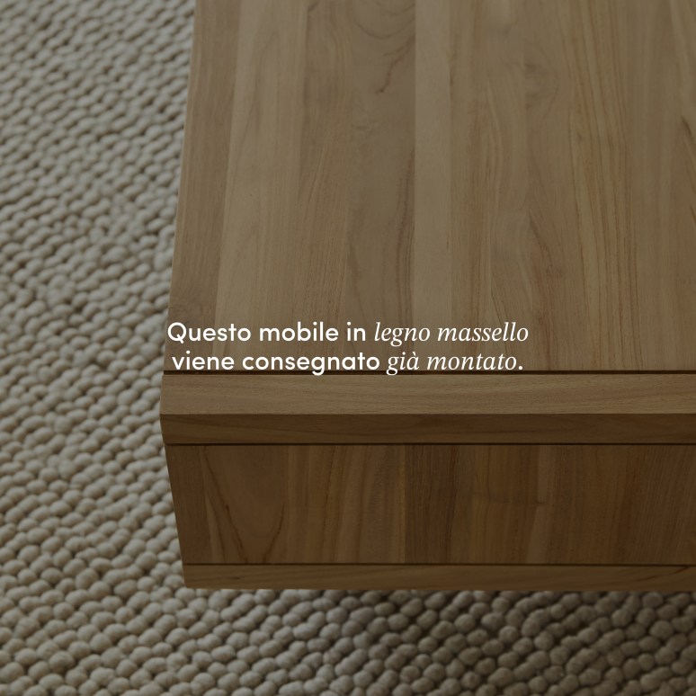 Jonàk - Tavolino in teak massello