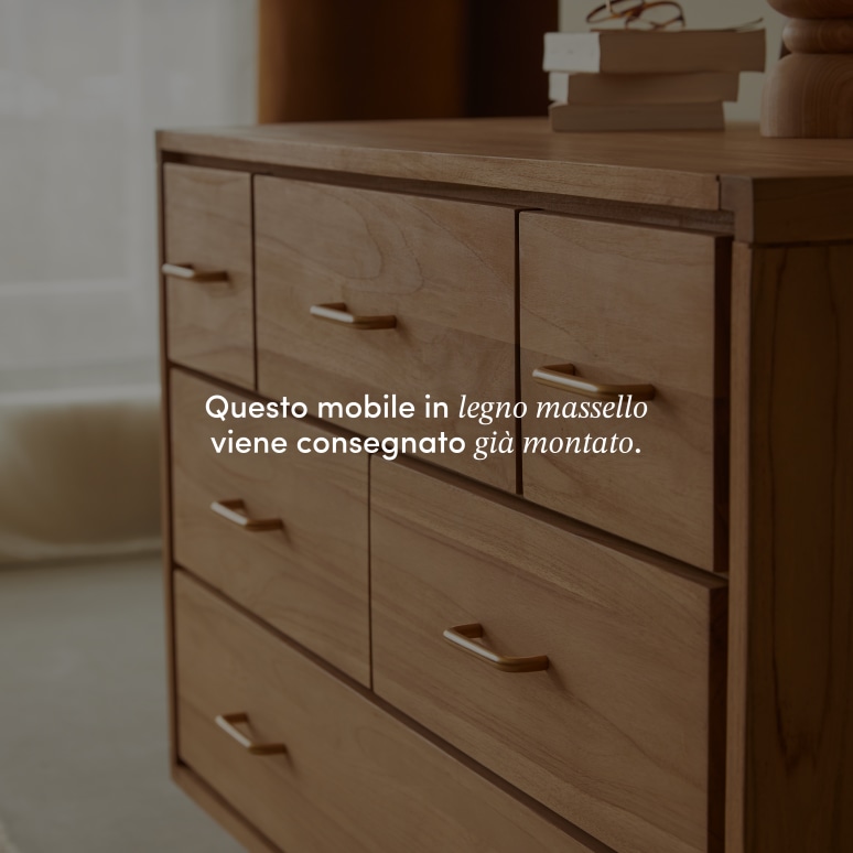 Kort - Cassettiera in teak massello