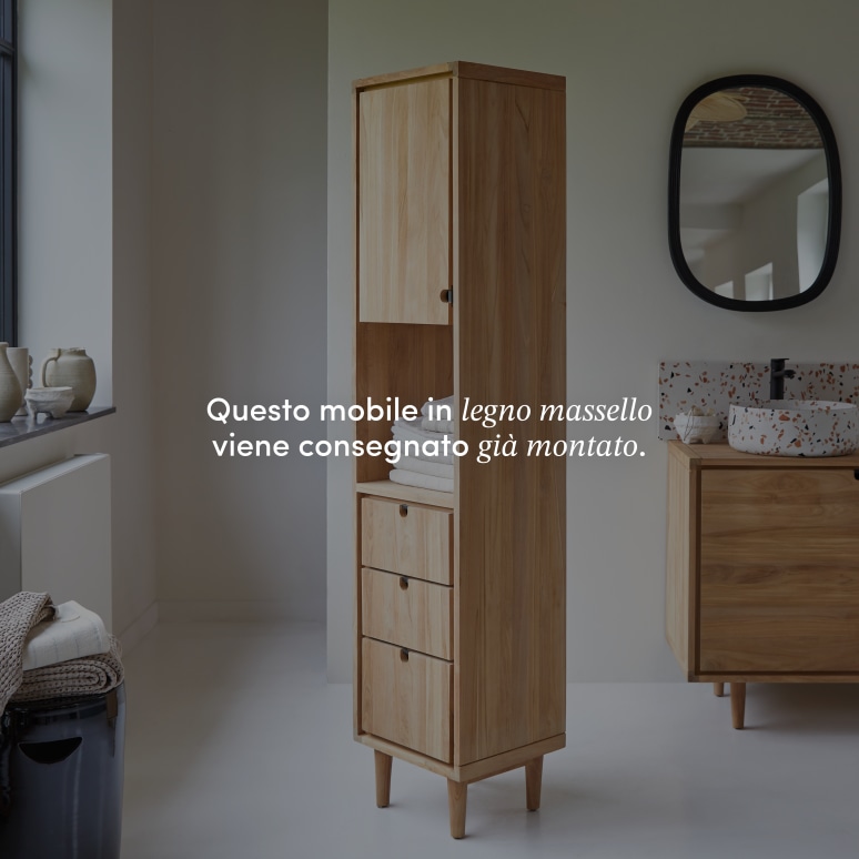 Jonàk - Mobile a colonna in teak massello
