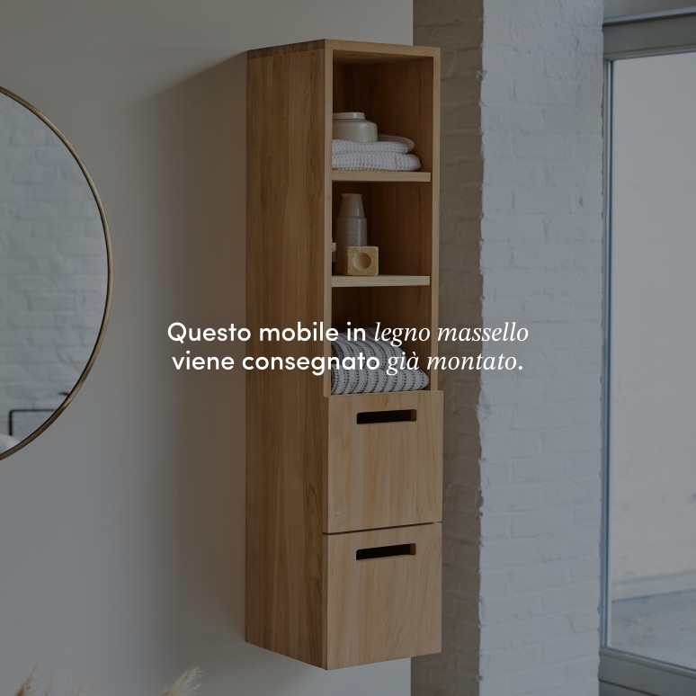 Line - Mobile a colonna in teak massello