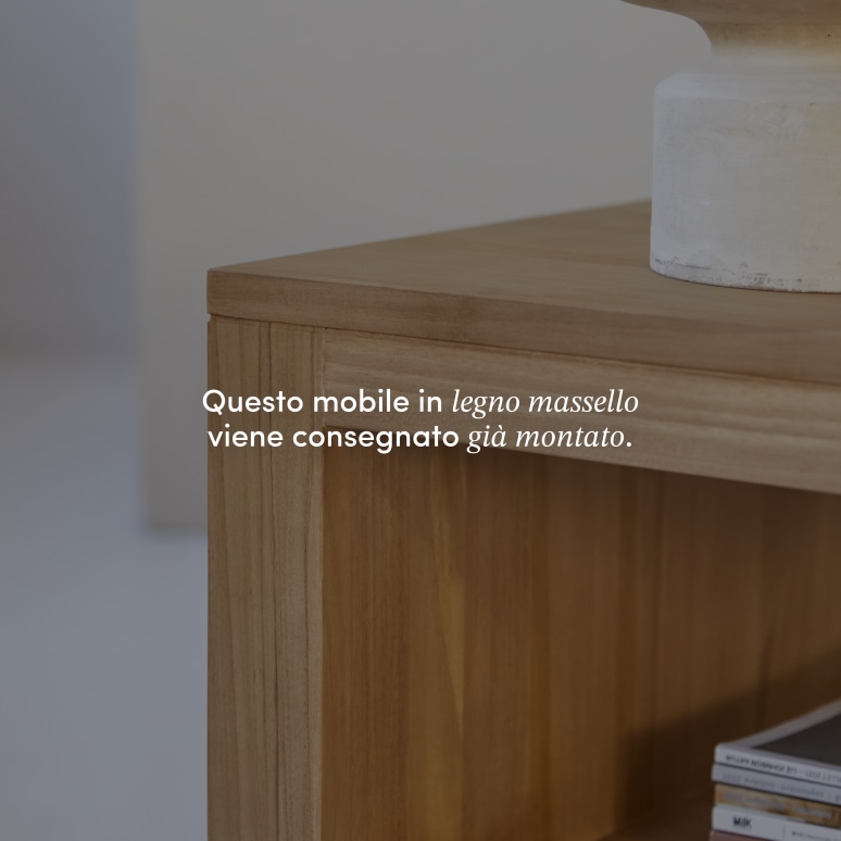 Anoa - Tavolino rettangolare in teak massello