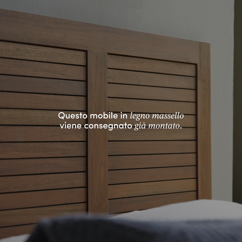 Loggia - Testiera in legno di acacia massello 160 cm