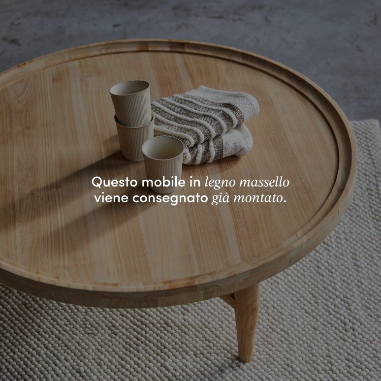 Milla - Tavolino in teak massello