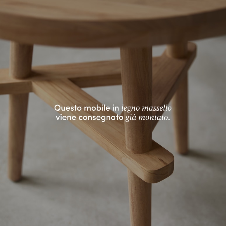 Paola - Tavolino in teak massello