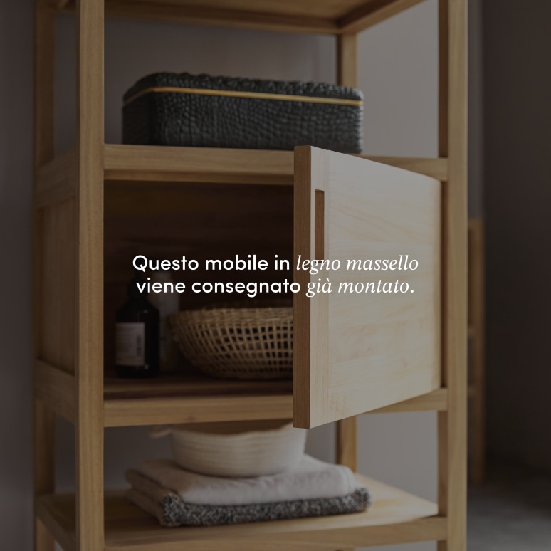 Arty - Mobile a colonna in teak massello