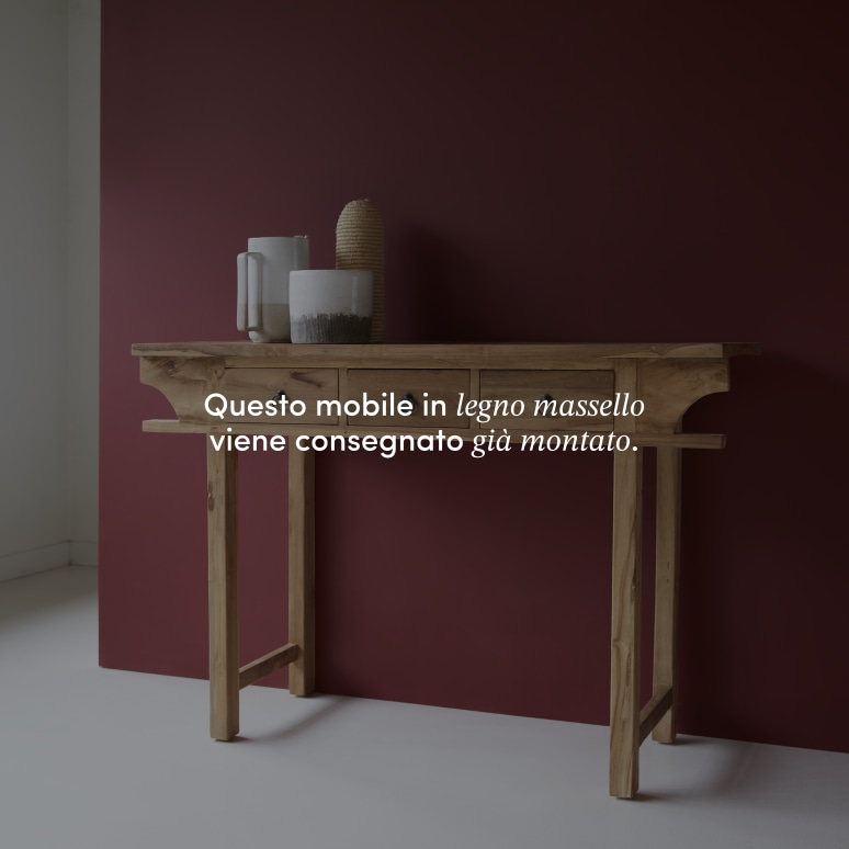 Junie - Consolle in teak massello riciclato
