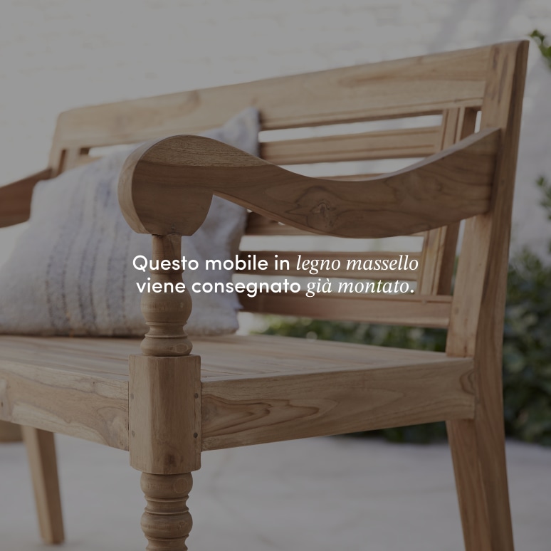 Marceau - Panca da giardino in teak massello