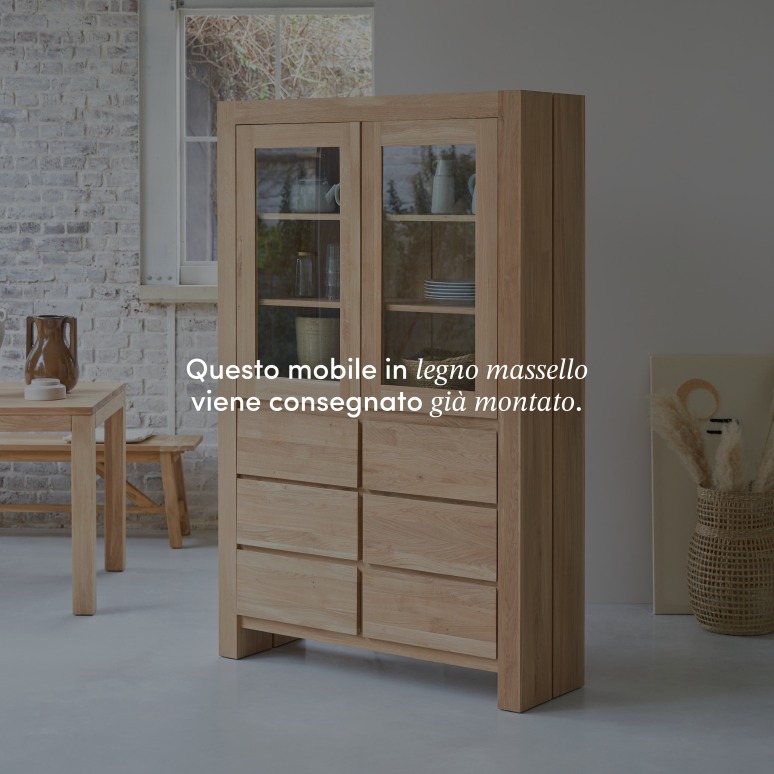 Eden - Credenza in legno di quercia massello