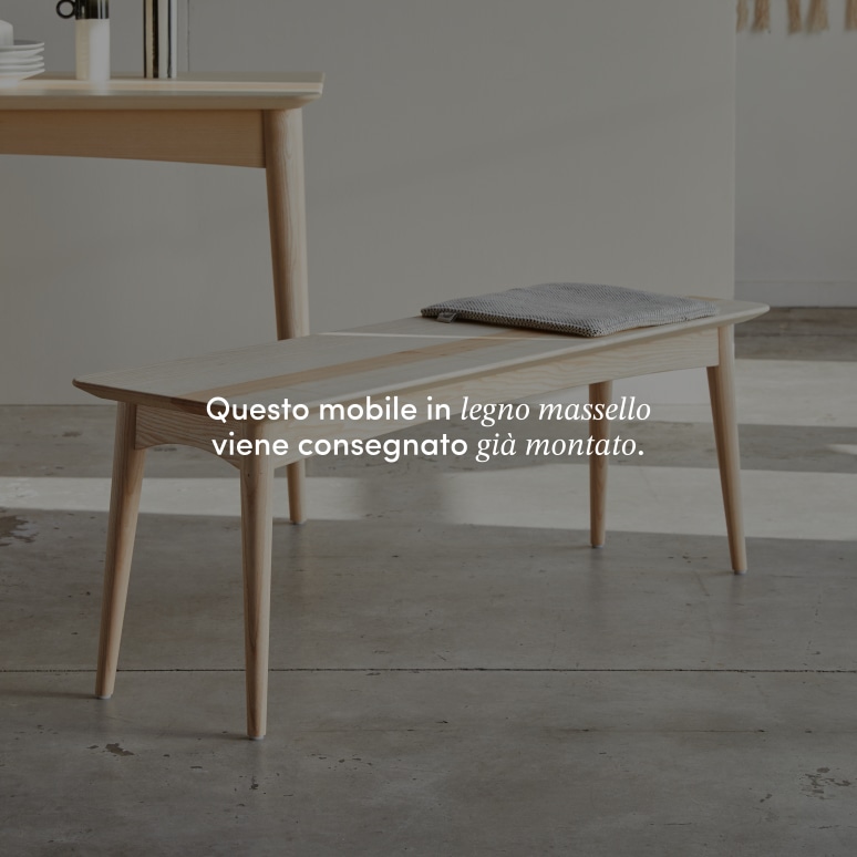 Josef - Panca in frassino olivato massello francese