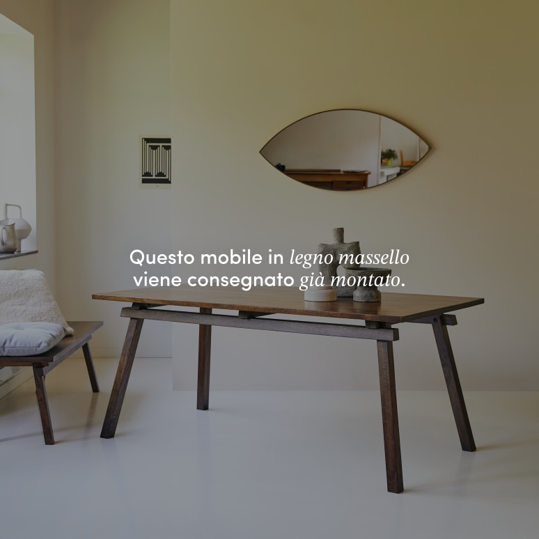Arko - Tavolo in legno di mango massello 6/8 persone