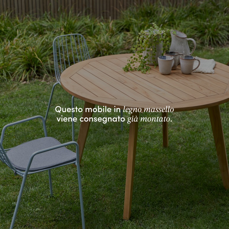 Mila - Tavolo da giardino in teak massello 6 persone