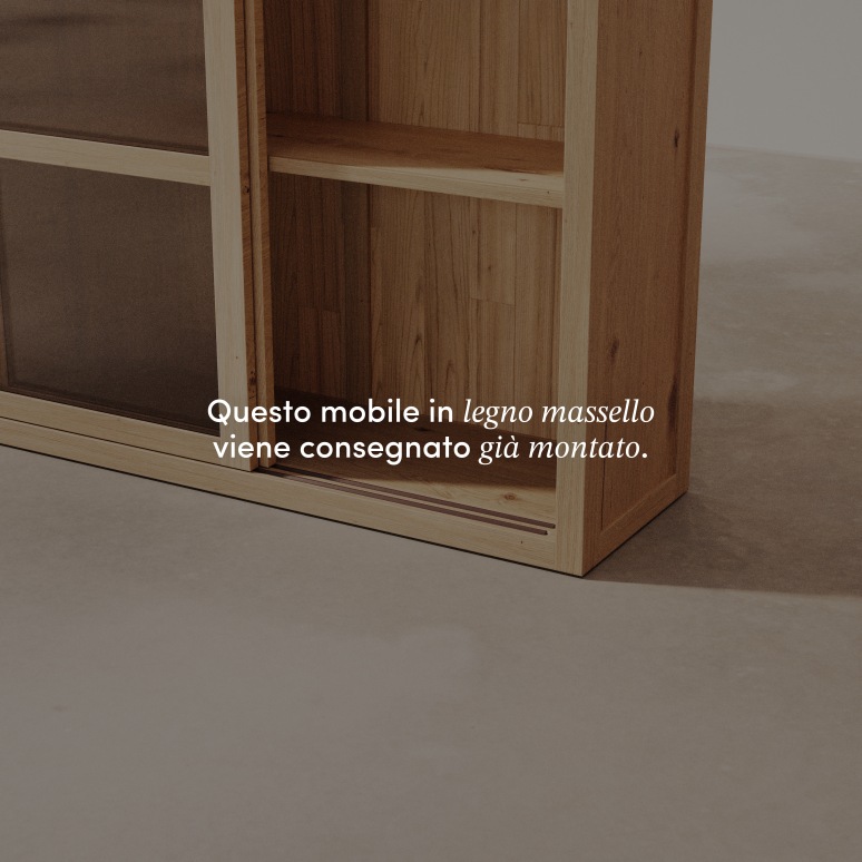Heidi - Credenza in rovere massiccio 110 cm