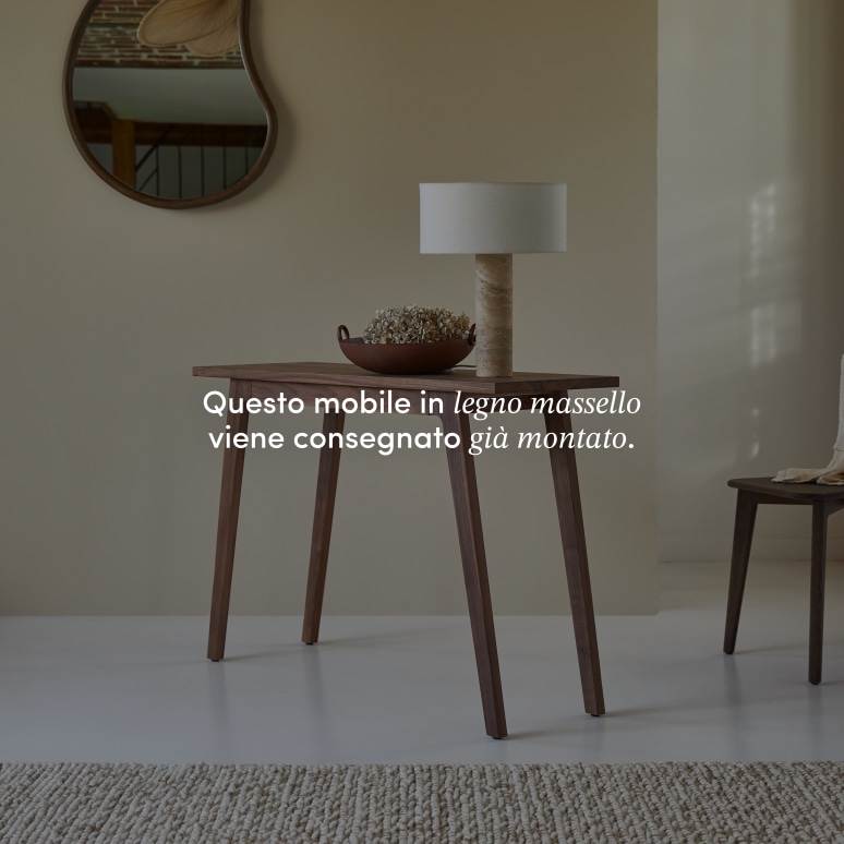 Esmée - Consolle in legno di noce massello