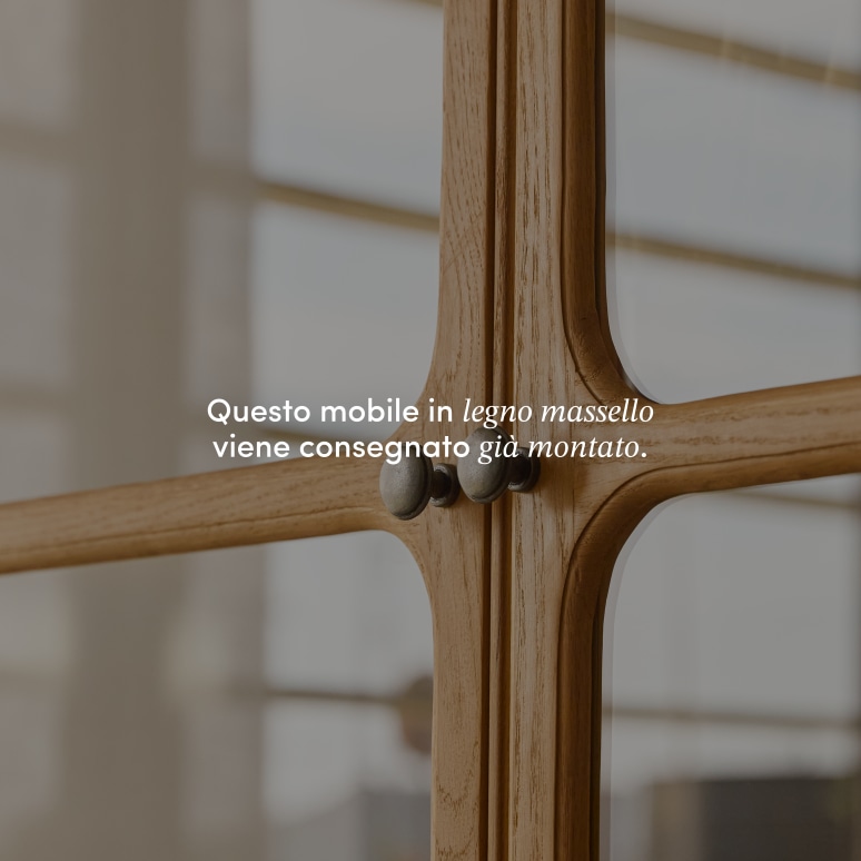 Marthe - Credenza in legno di quercia massello