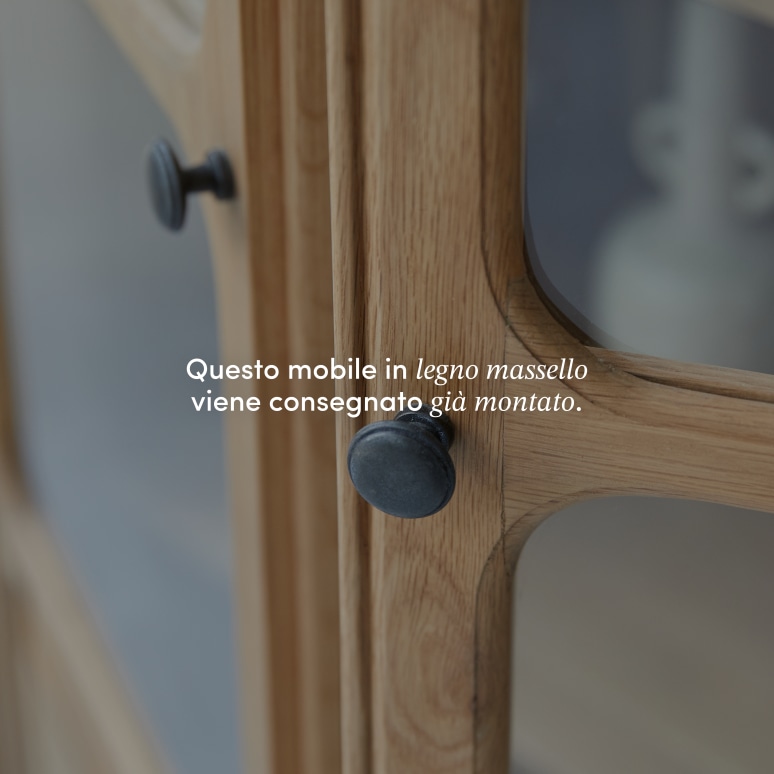 Marthe - Credenza in legno di quercia massello