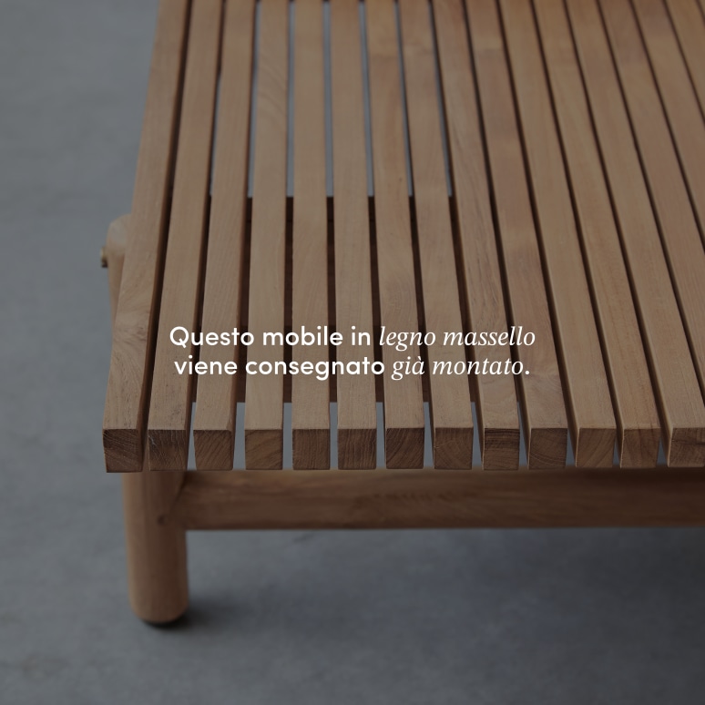 Fado - Tavolino da giardino in teak massello