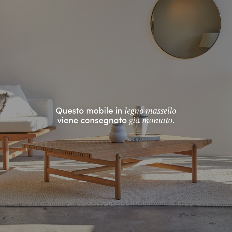 Fado - Tavolino in teak massello