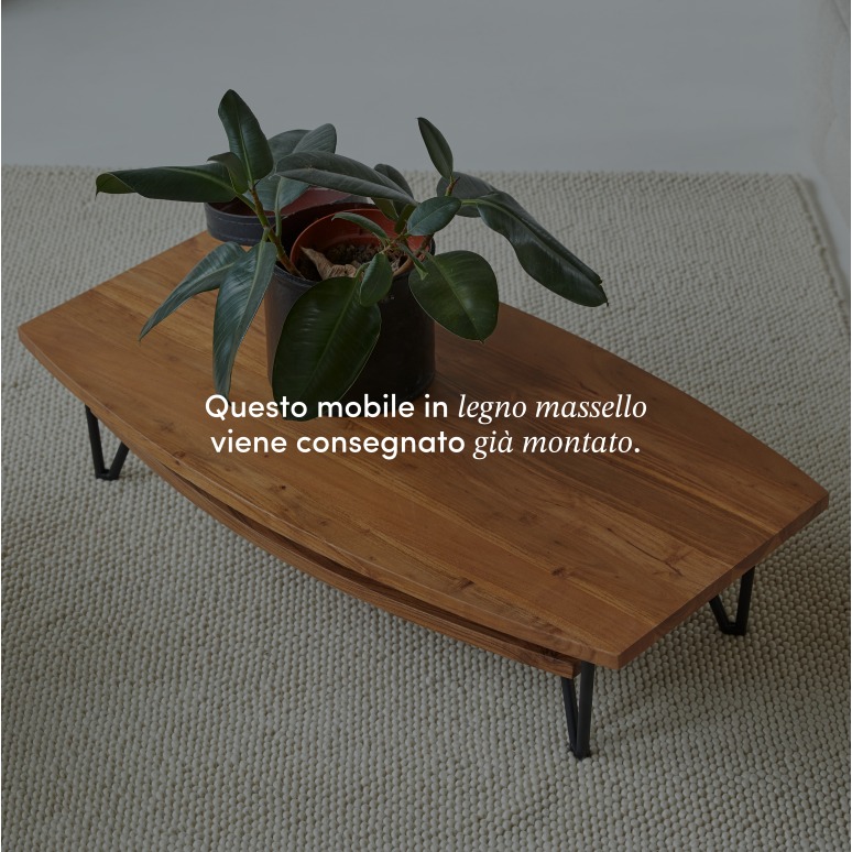 Bonnie - Tavolino in legno di acacia massello