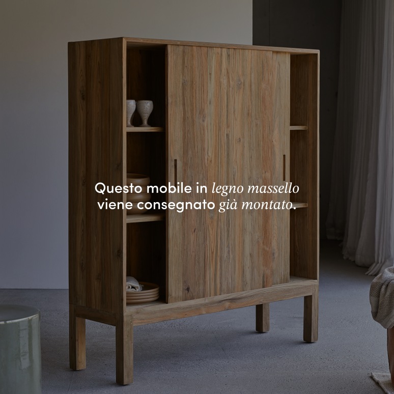 Elias - Credenza in teak massello riciclato 130 cm