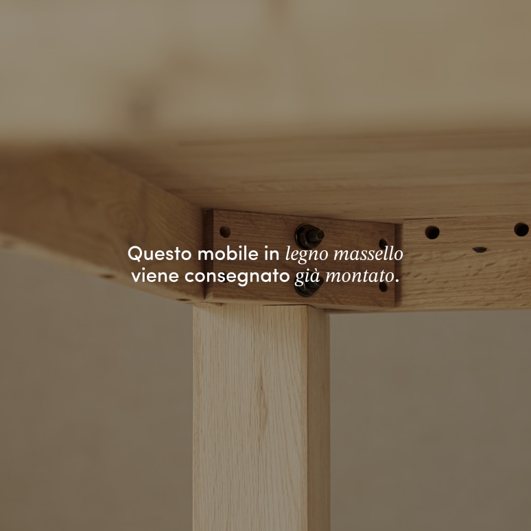 Eden - Tavolo bar in legno di quercia massello 2-4 pers