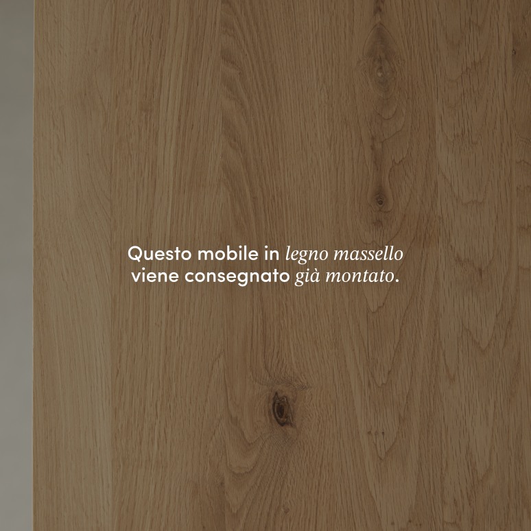 Eden - Tavolo bar in legno di quercia massello 4-6 persone