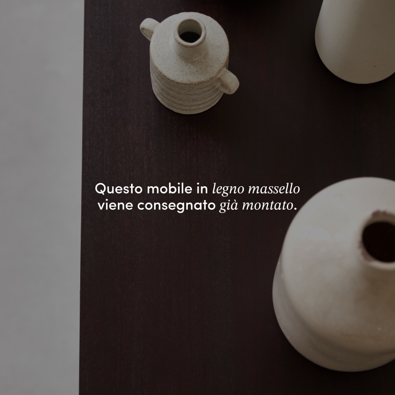 Frida - Buffet in legno di mogano massello 180 cm