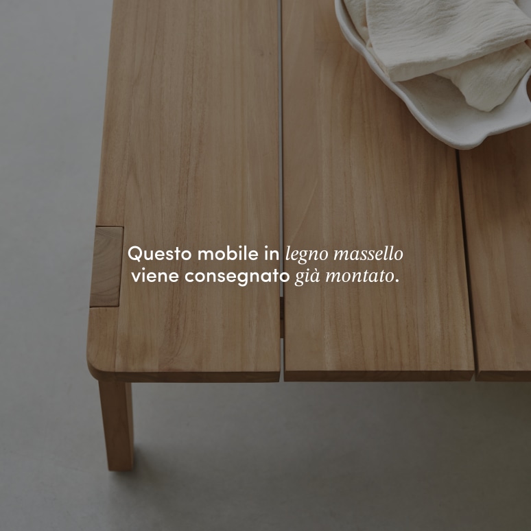 Olia - Tavolino in teak massello