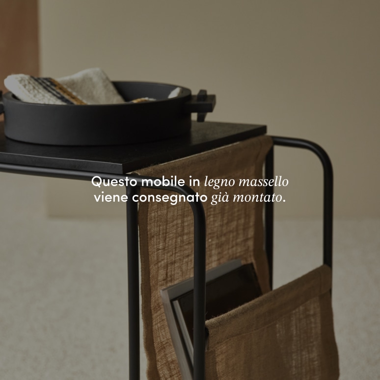 Fidele - Tavolino per divano in legno di mango massello