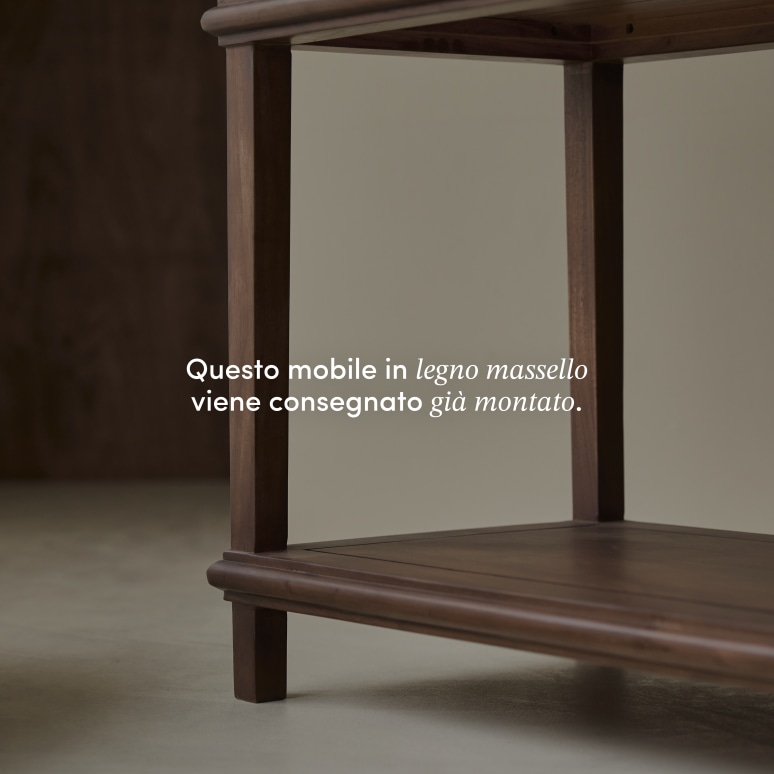 Achille - Consolle in legno di acacia massello 120 cm