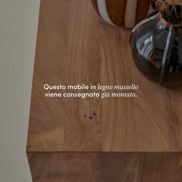 Olga - Credenza in legno di acacia massello 200 cm