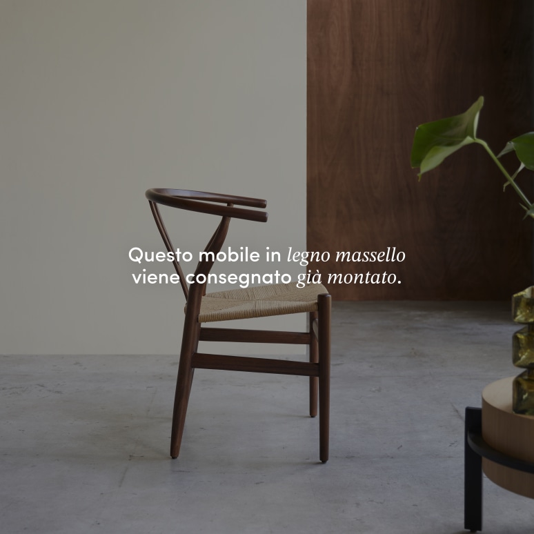 Blaise - Sedia in teak massello scuro con seduta intrecciata