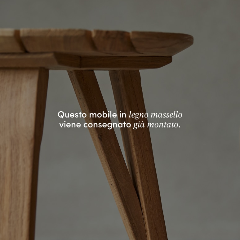 Katrine - Tavolino in teak massello riciclato
