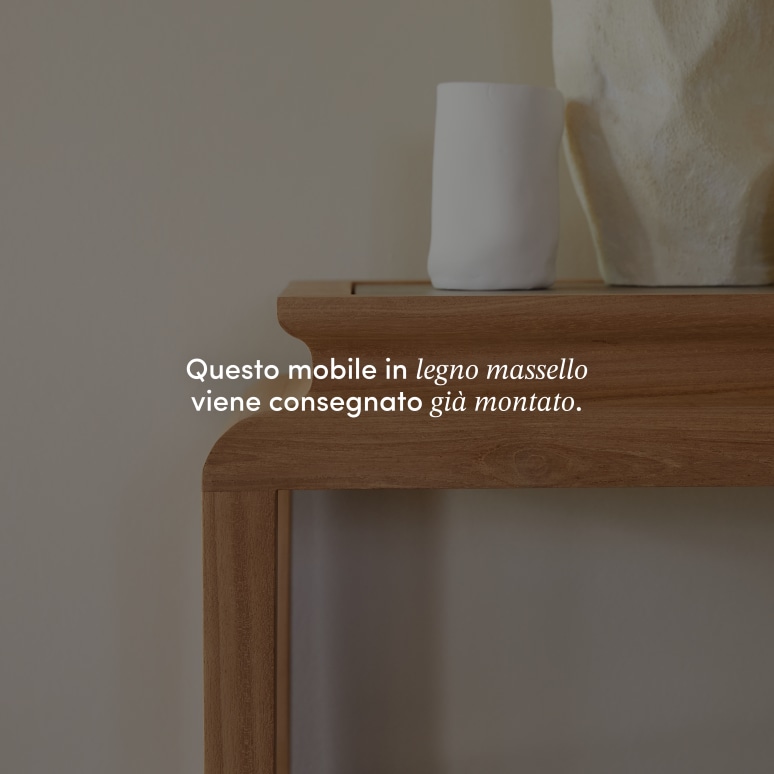 Achille - Console in teak massello 100 cm
