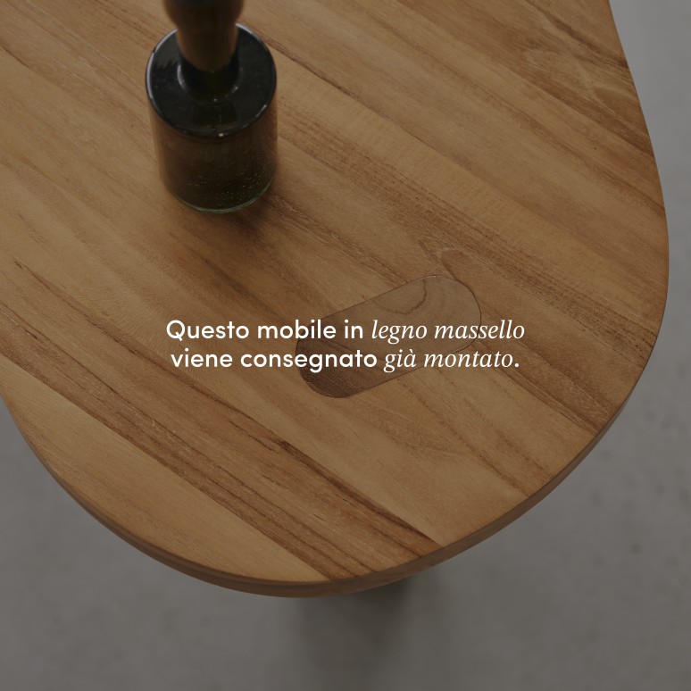 Lothaire - Tavolino in teak massello